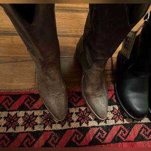 FRYE made in USA grey cowboy boots